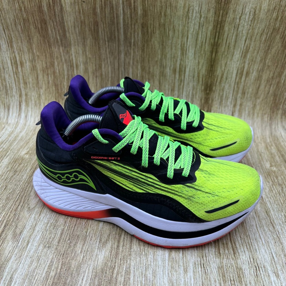 Saucony Endorphin Shift 2 Women's Size 8 Yellow Black Running Shoes S10689-65